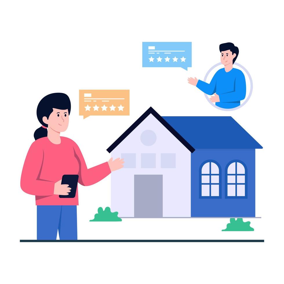 A unique design icon of property discussion vector