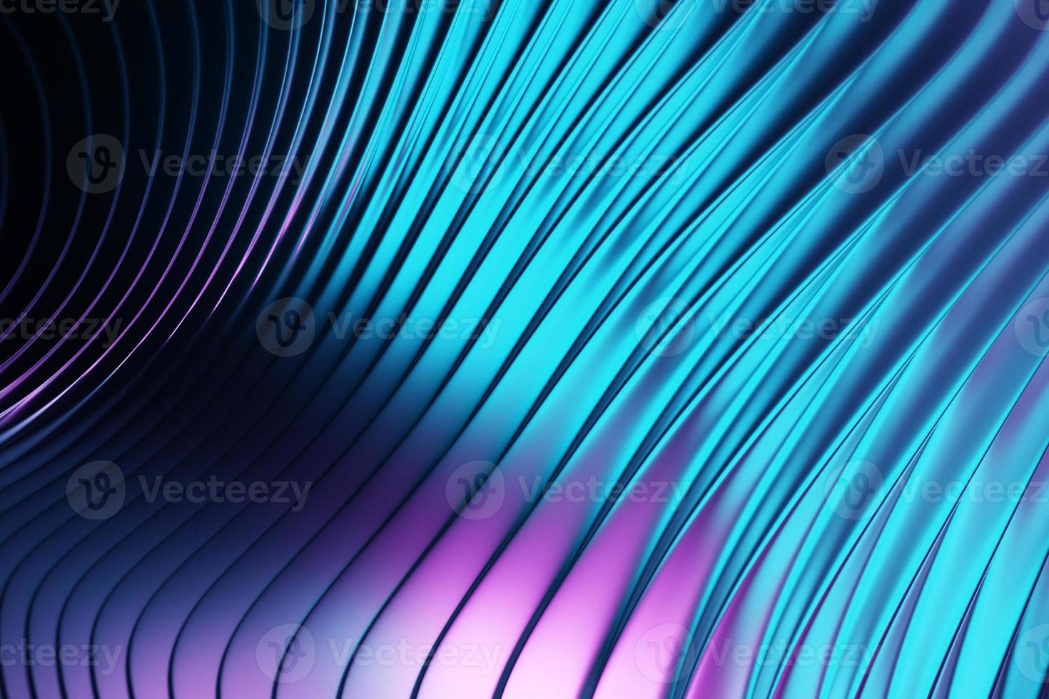 3d Illustration  rows of  blue  and pink   line  . Geometric background, weave pattern. photo