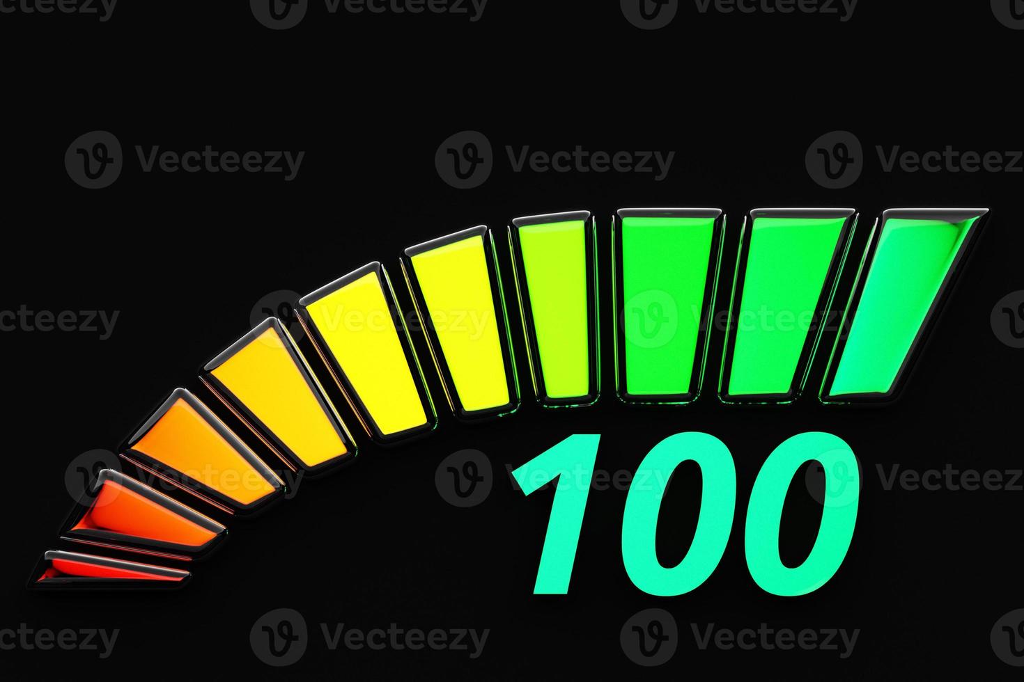 3D illustration of a readiness indicator graph with a pointer to a full load photo