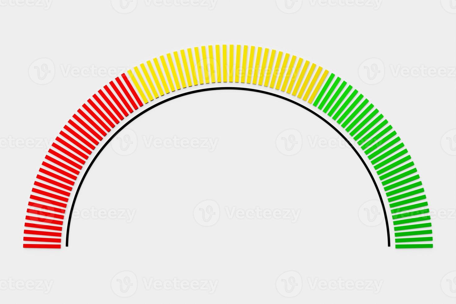 3d illustration of speed measuring speed icon. Colorful speedometer icon photo