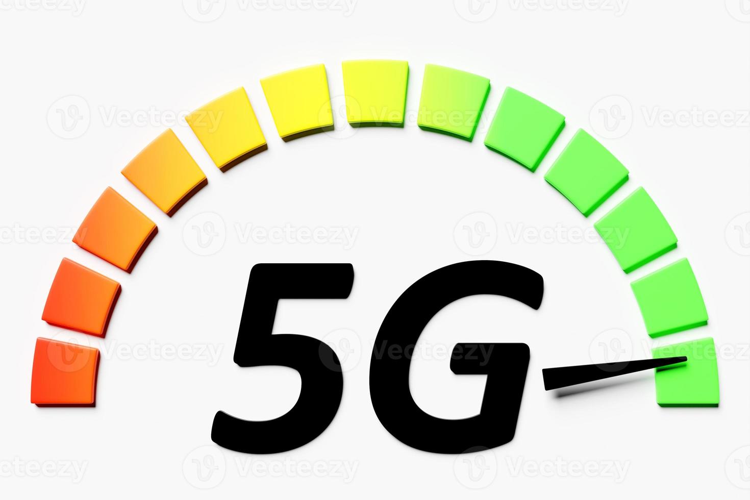 3D illustration of a working cellular connection WI-fi,  5G on a white  background. photo