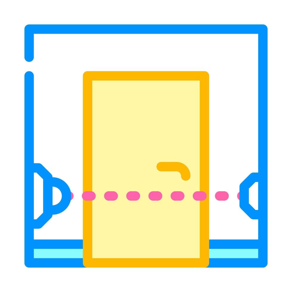 beam sensor color icon vector illustration color