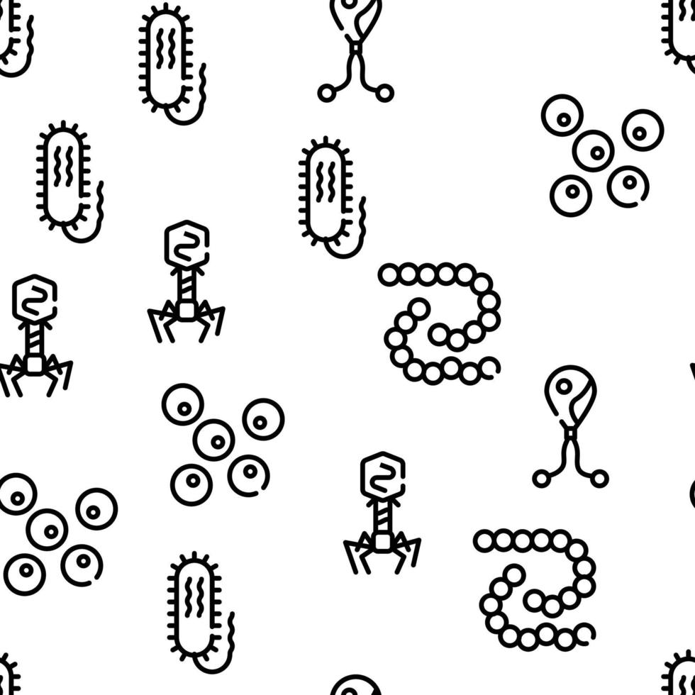Pathogen Virus Disease Vector Seamless Pattern