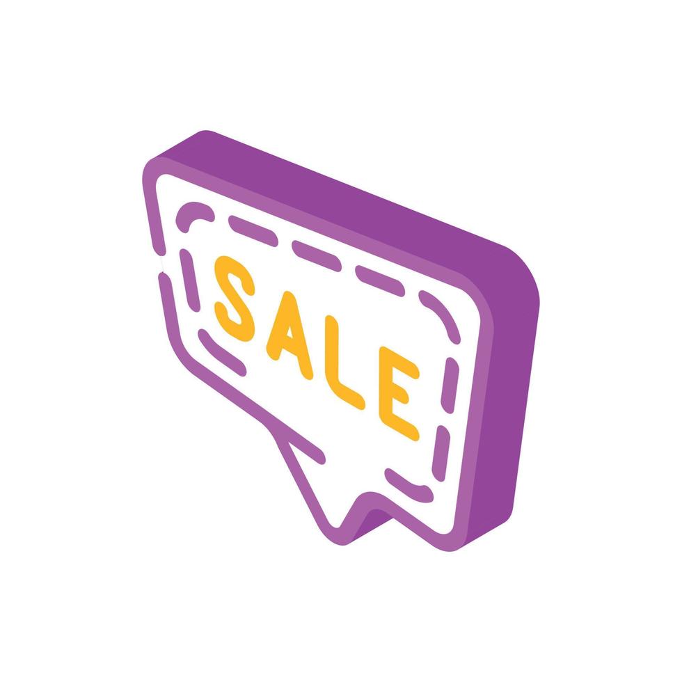quote frame sale isometric icon vector illustration 8159982 Vector Art