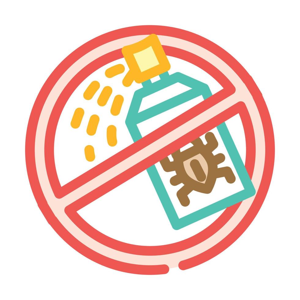 insecticides free color icon vector illustration