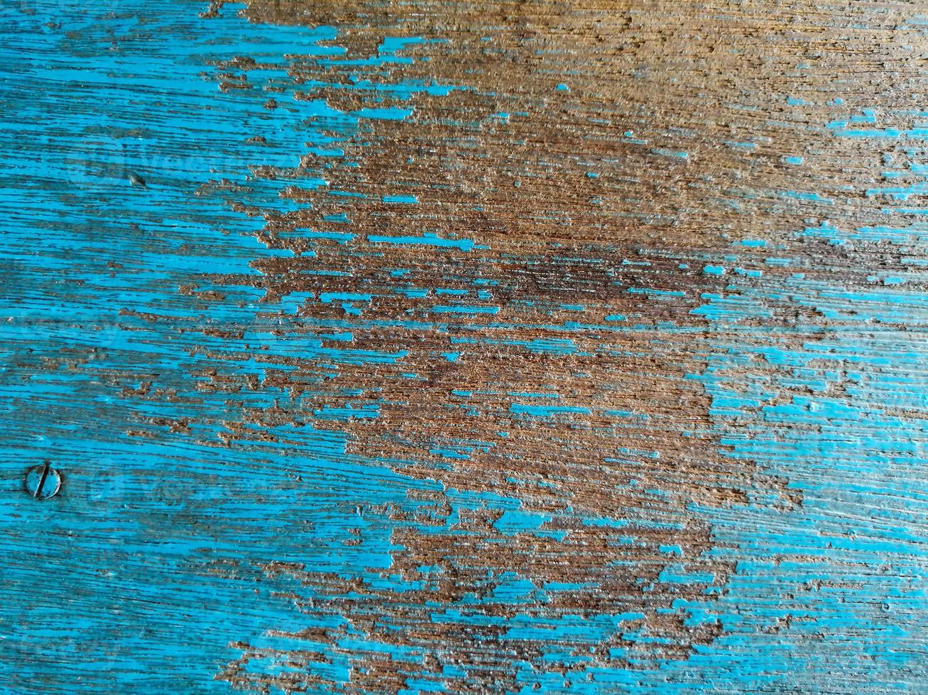 Abstract background and texture of blue wooden photo