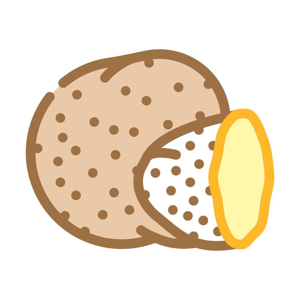 truffle delicious mushroom color icon vector illustration