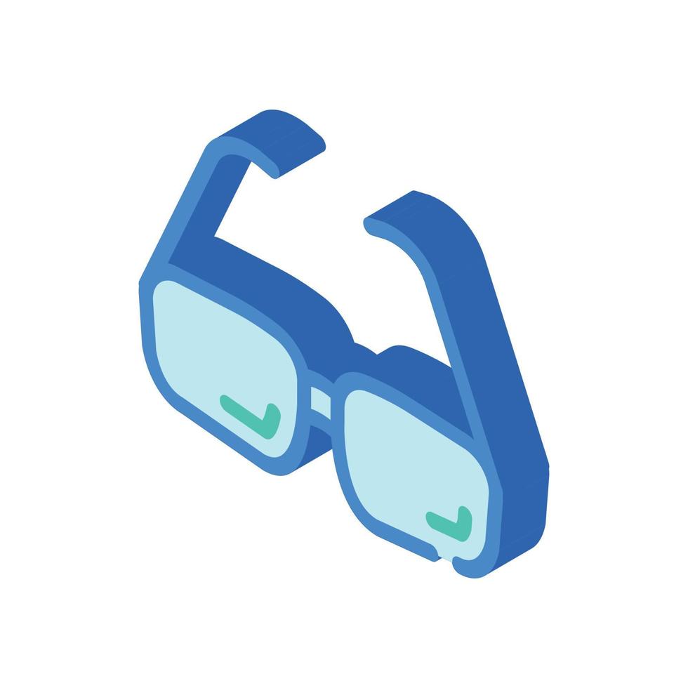 abuelo gafas icono isométrico vector ilustración signo