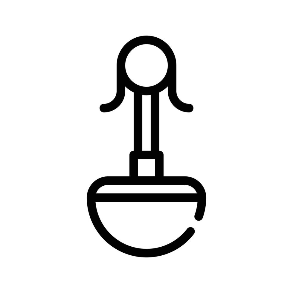 drinking bowl for cat line icon vector illustration
