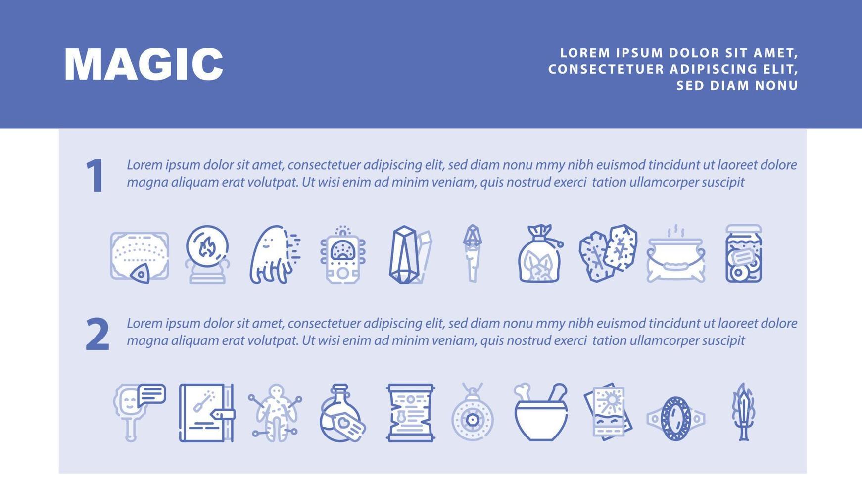 Magic Mystery Objects Landing Header Vector