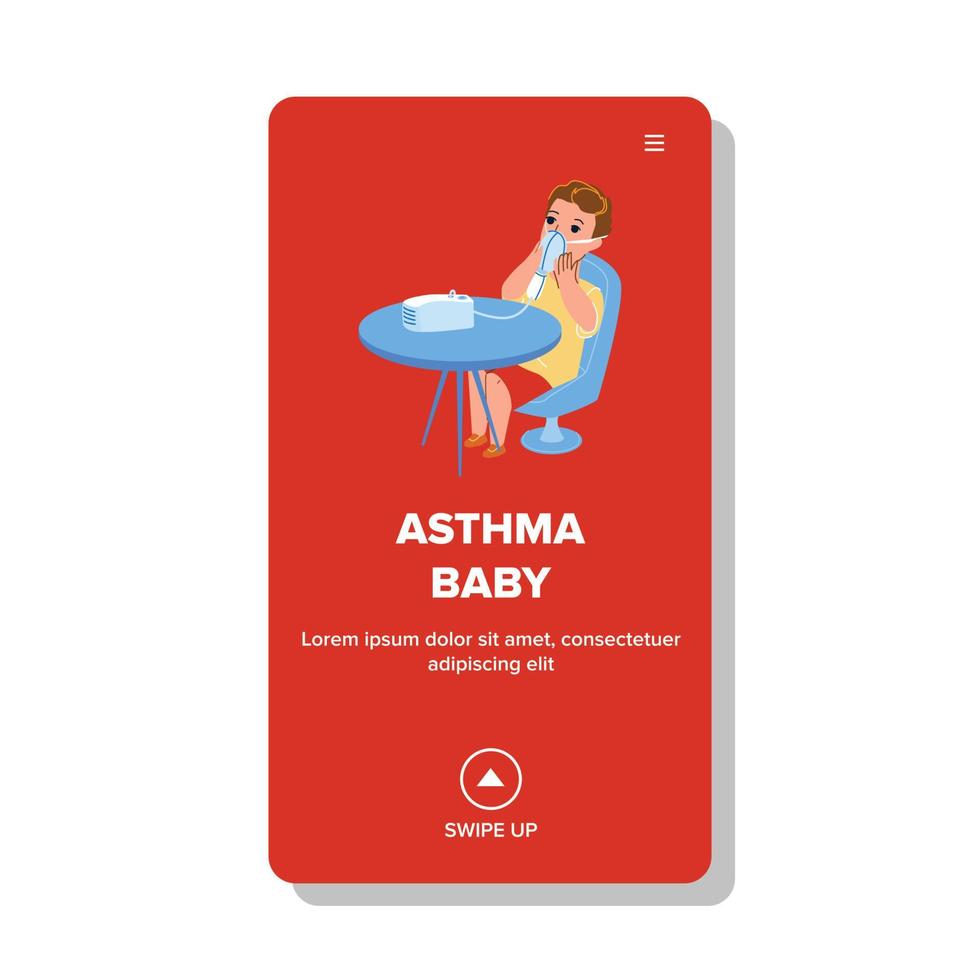 Asthma Baby Breathing Inhaler Medical Tool Vector