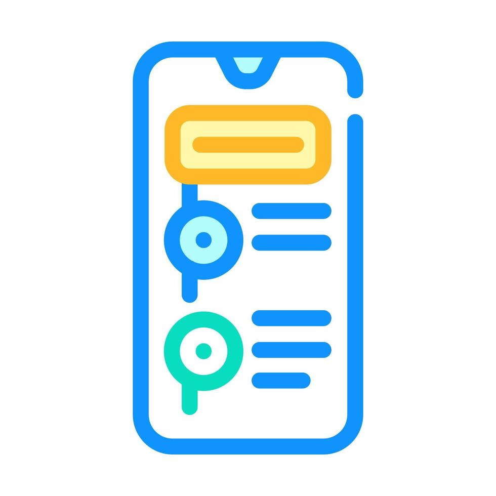 app for time management color icon vector illustration