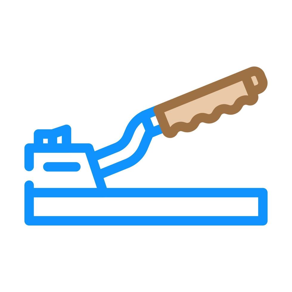 handbrake car color icon vector illustration