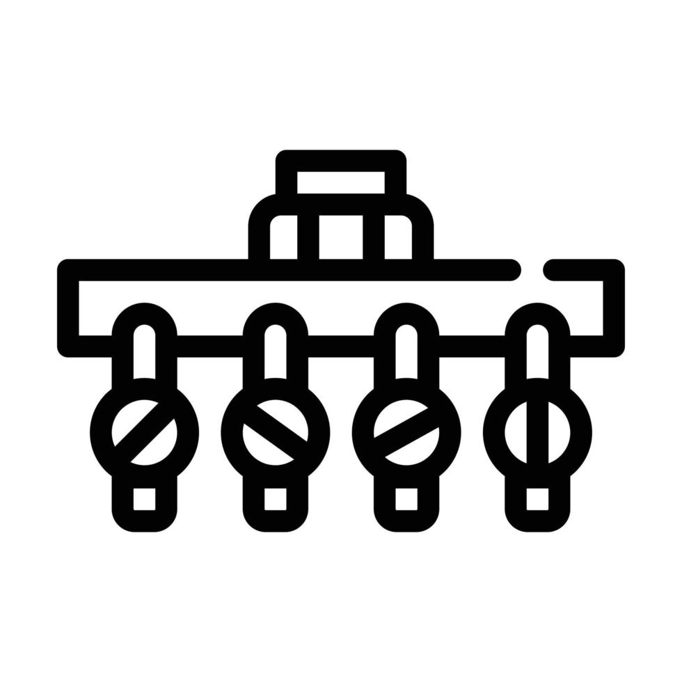 irrigation pipeline system line icon vector illustration