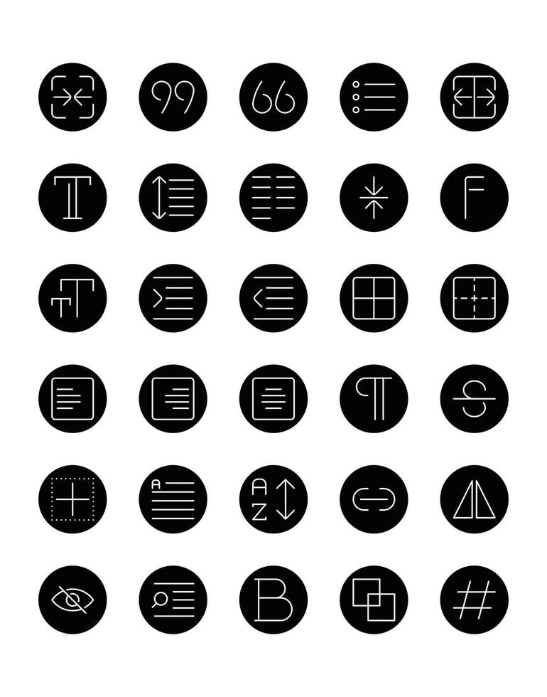 Edit Tools Icon Set 30 isolated on white background vector