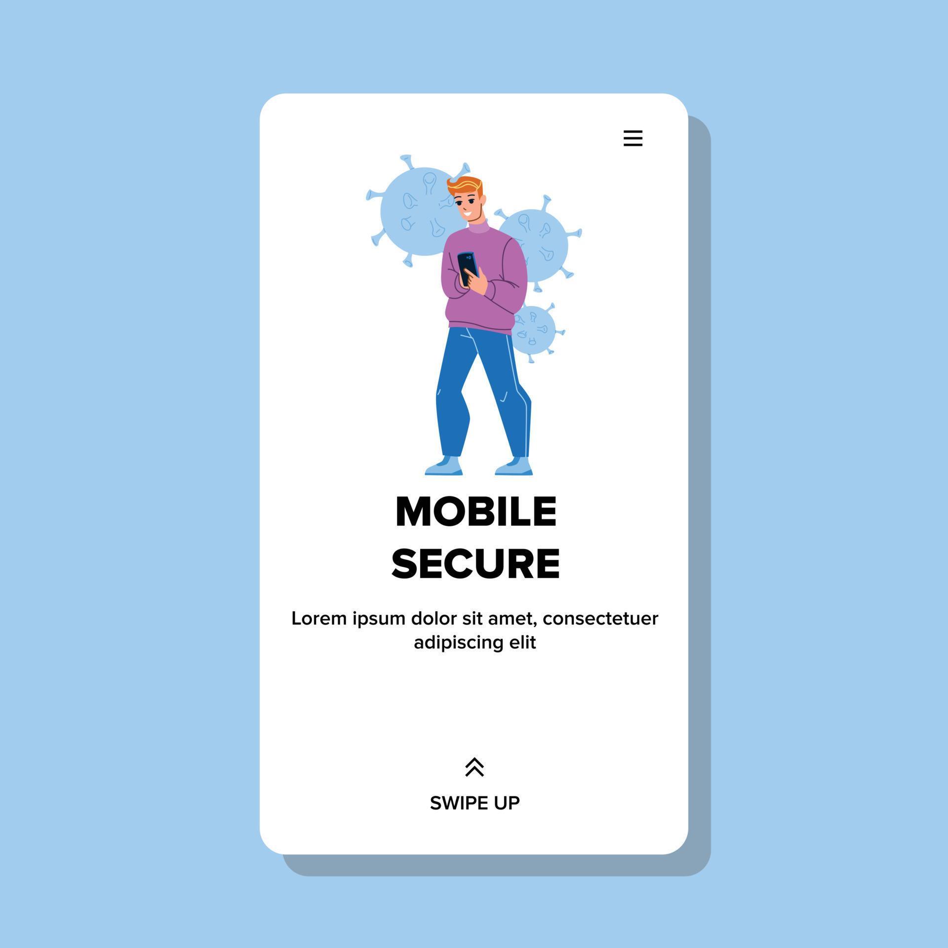Mobile secure vector 8161439 Vector Art at Vecteezy