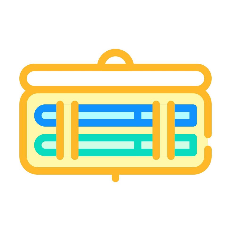 insulin injection set box color icon vector illustration