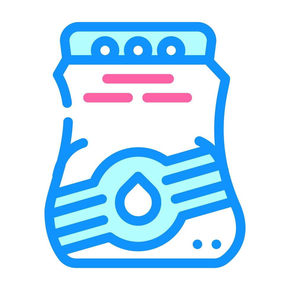 large packaging of detergent powder color icon vector illustration