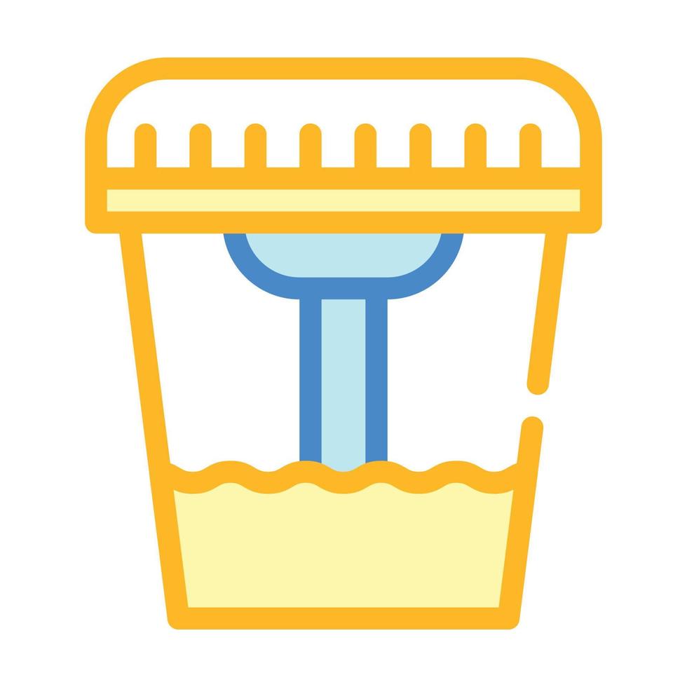 urine analysis color icon vector illustration sign