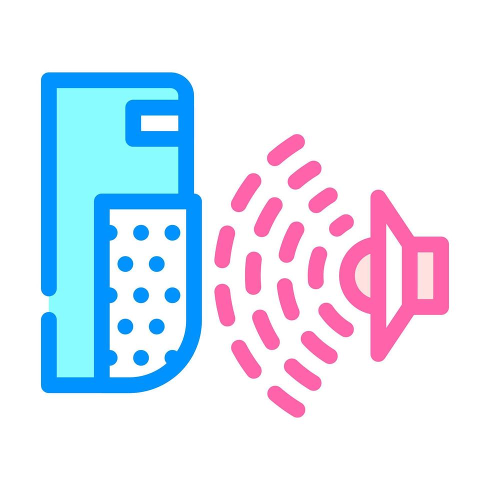 sound sensor color icon vector illustration color