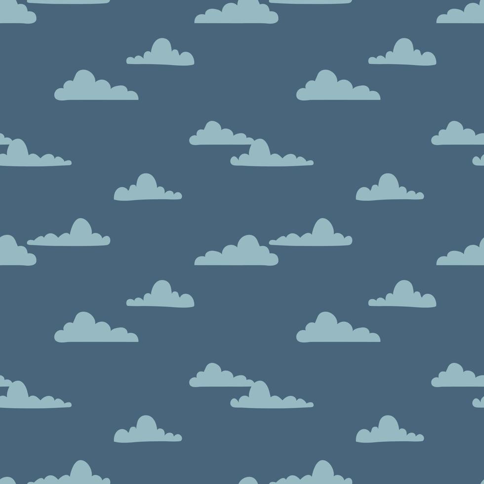 Cloud Seamless vector pattern for fabric, background, paper and others.