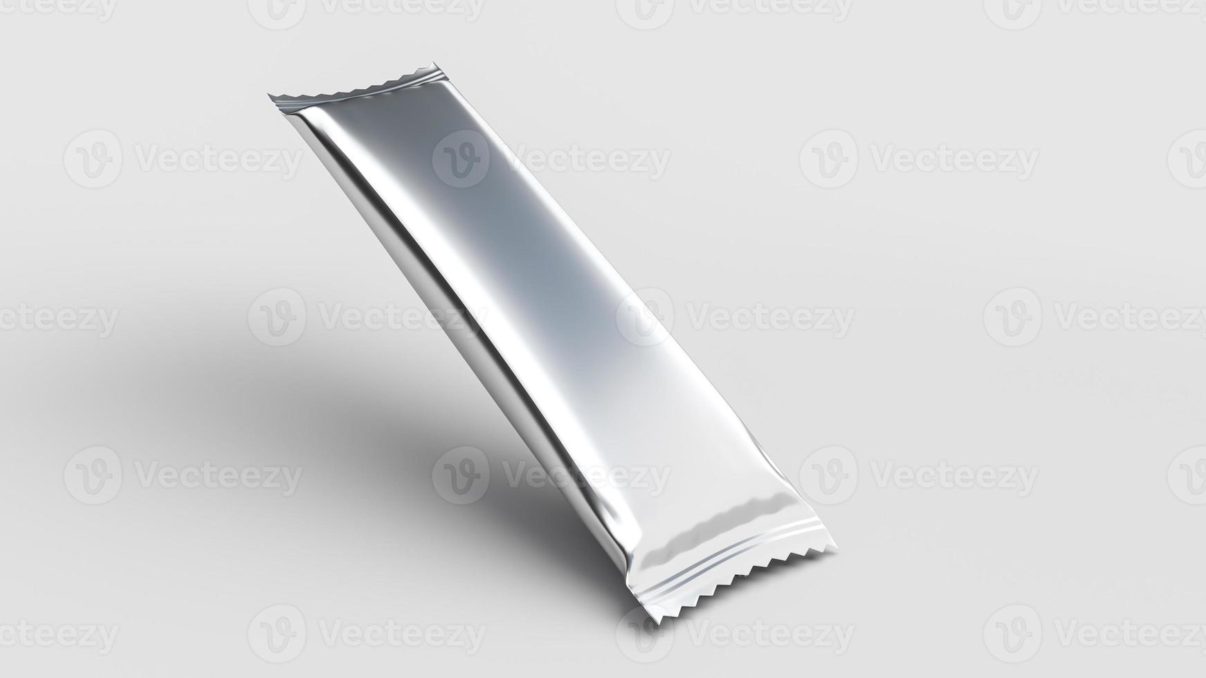 Chocolate Snack bar mockup Foil Packaging product Styling 3d illustration photo