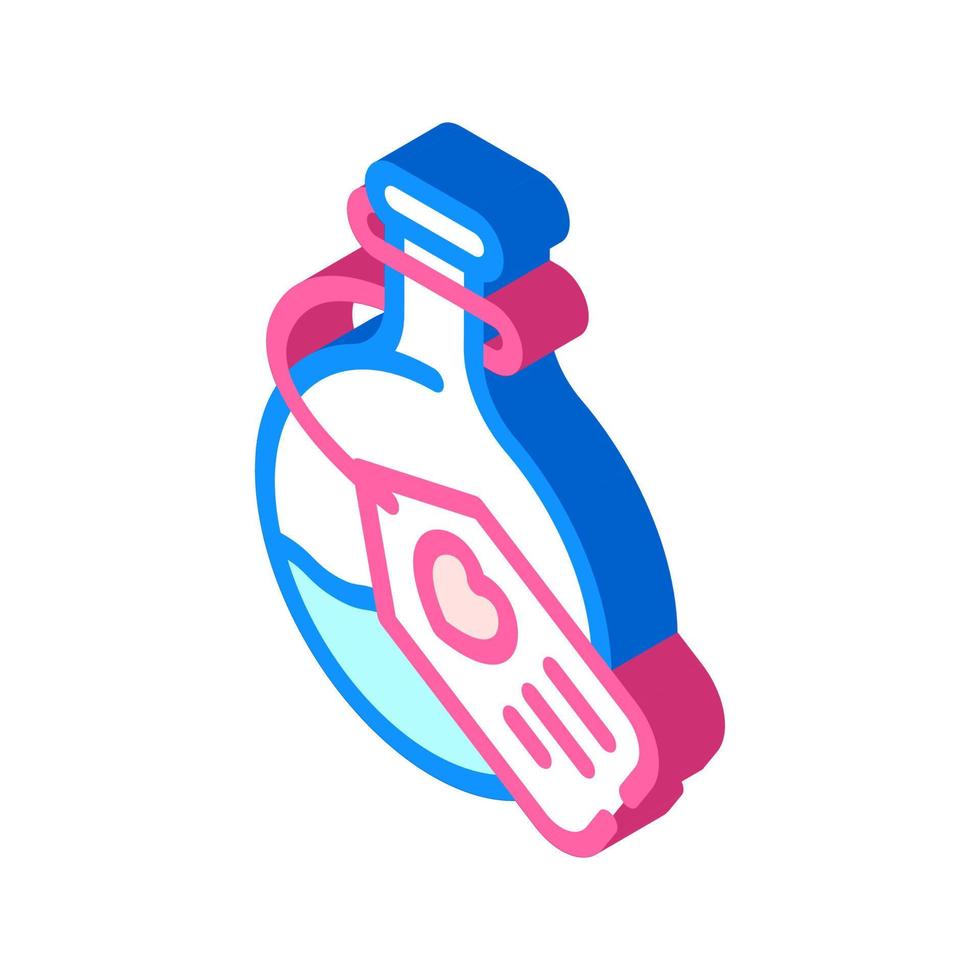 potion magical liquid isometric icon vector illustration