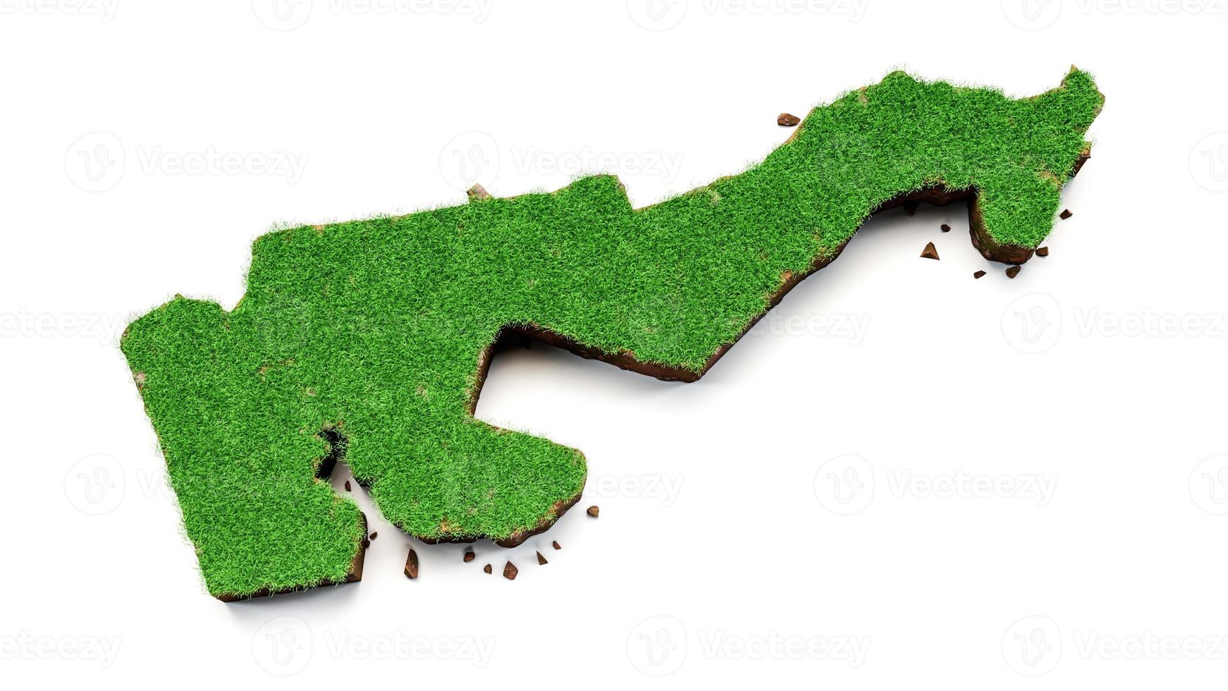 Monaco Map Grass and ground texture 3d illustration photo