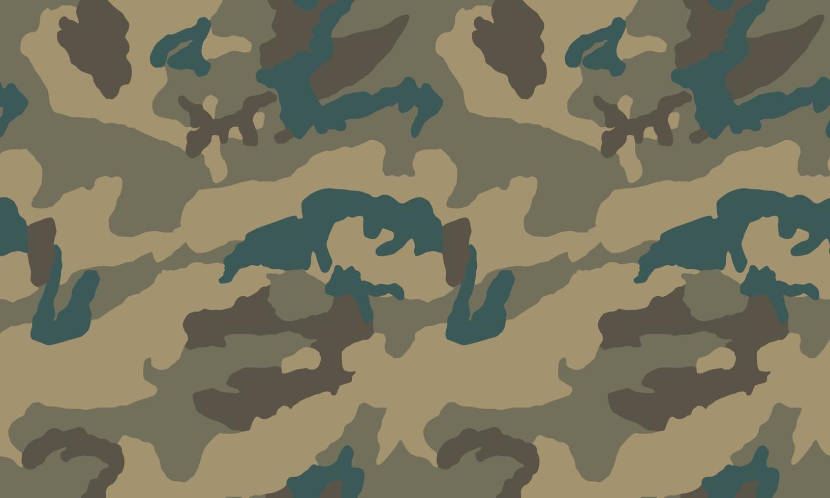 el camuflaje militar de textura repite el patrón de ilustración vectorial sin costuras vector