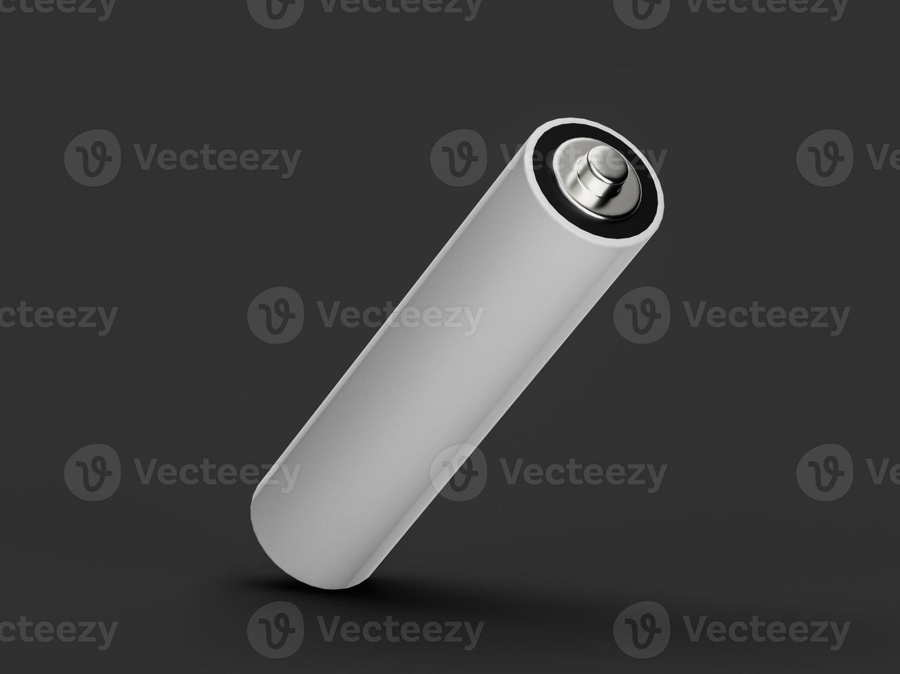 AAA Size battery isolated on white background blank rechargeable battery aa or aaa size 3d illustration photo