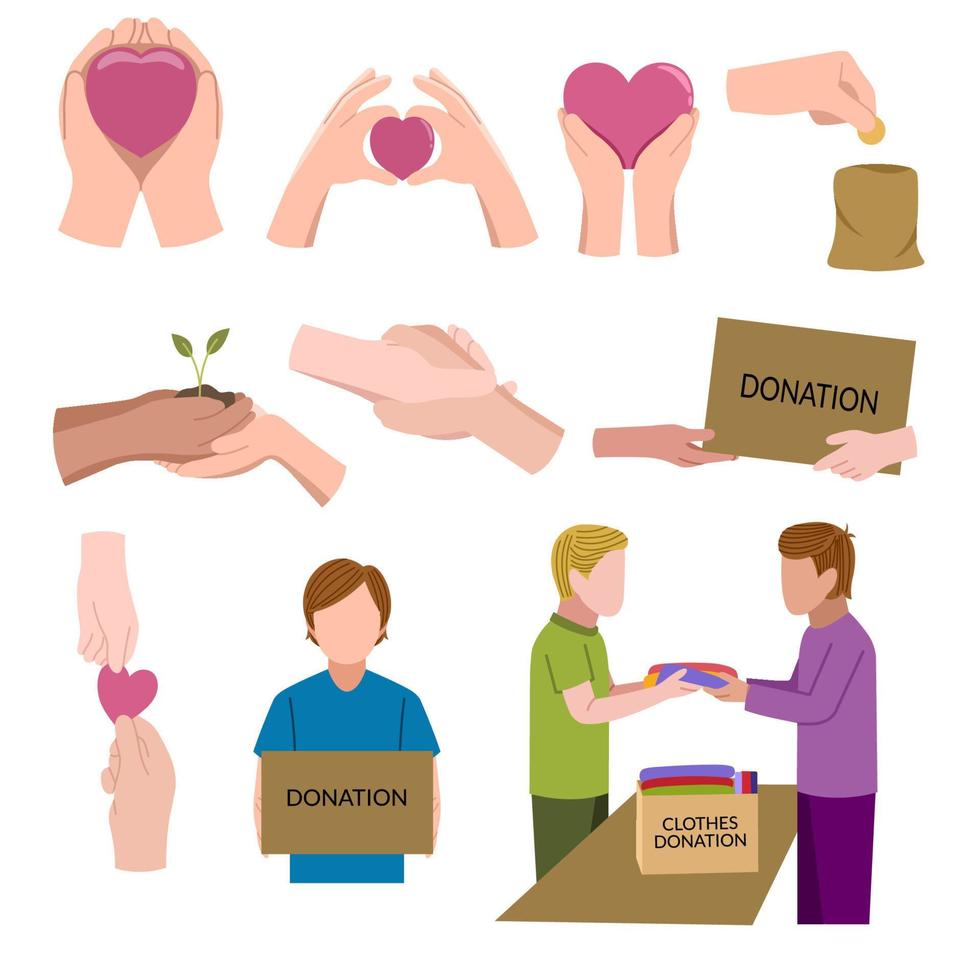 Charity Day Illustration vector