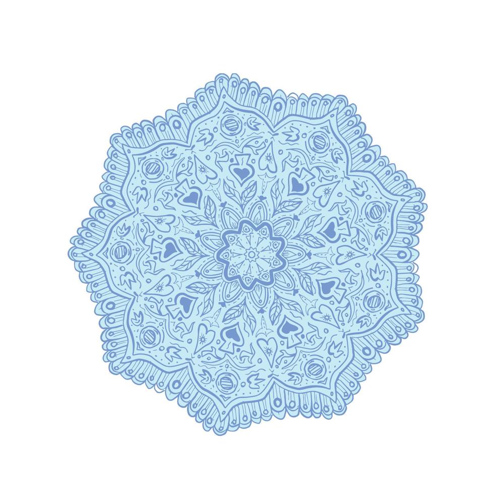 Flower Mandala Drawing vector