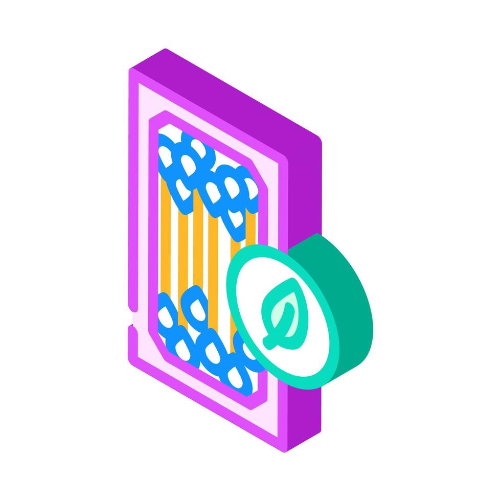 ear sticks zero waste isometric icon vector illustration