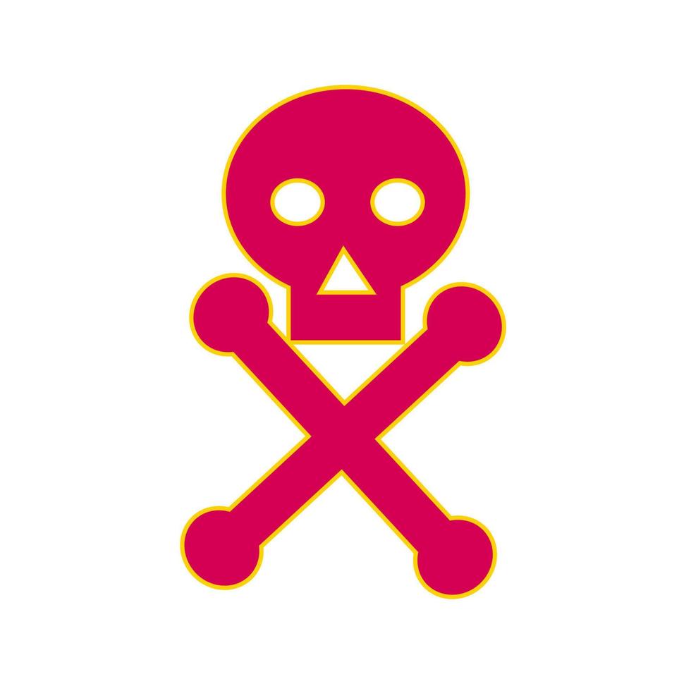 icono de símbolo de veneno vector