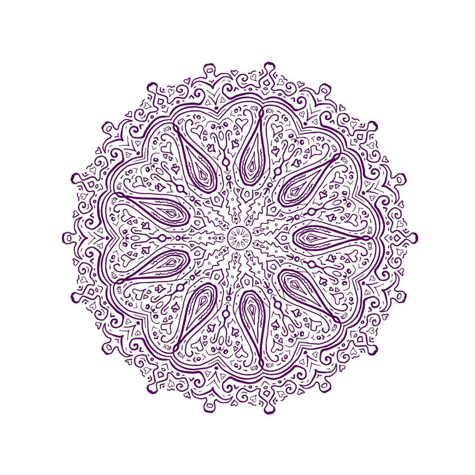 Paisley Pattern Mandala vector