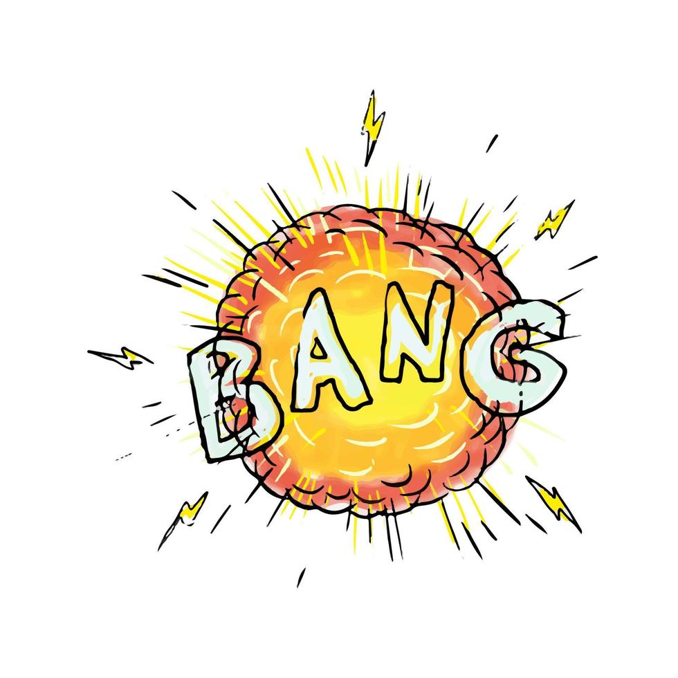 Explosion Bang Cartoon vector