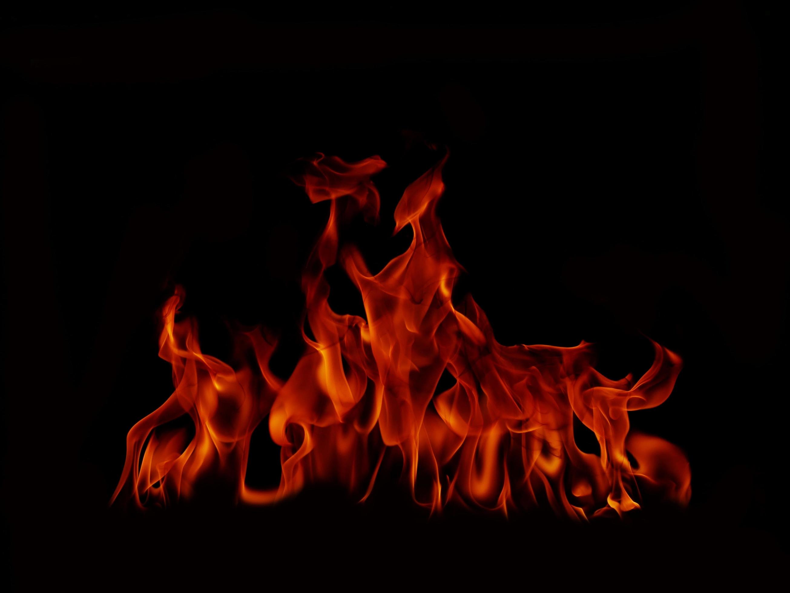 Flame Flame Texture For Strange Shape Fire Background Flame meat that is  burned from the stove or from cooking. danger feeling abstract black  background Suitable for banners or advertisements. 8165005 Stock Photo