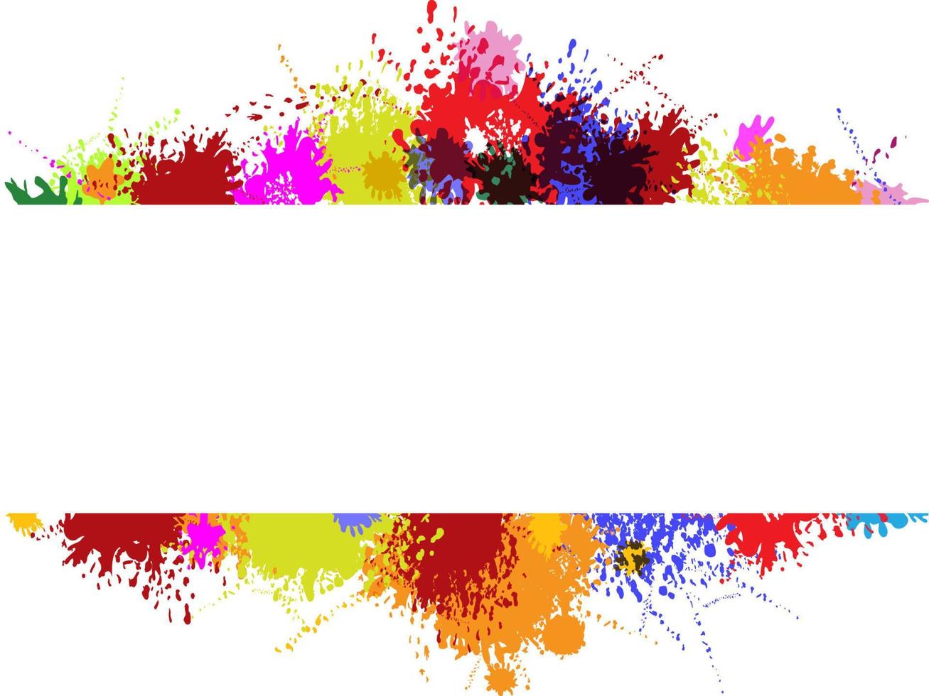 Vector frame on splash color