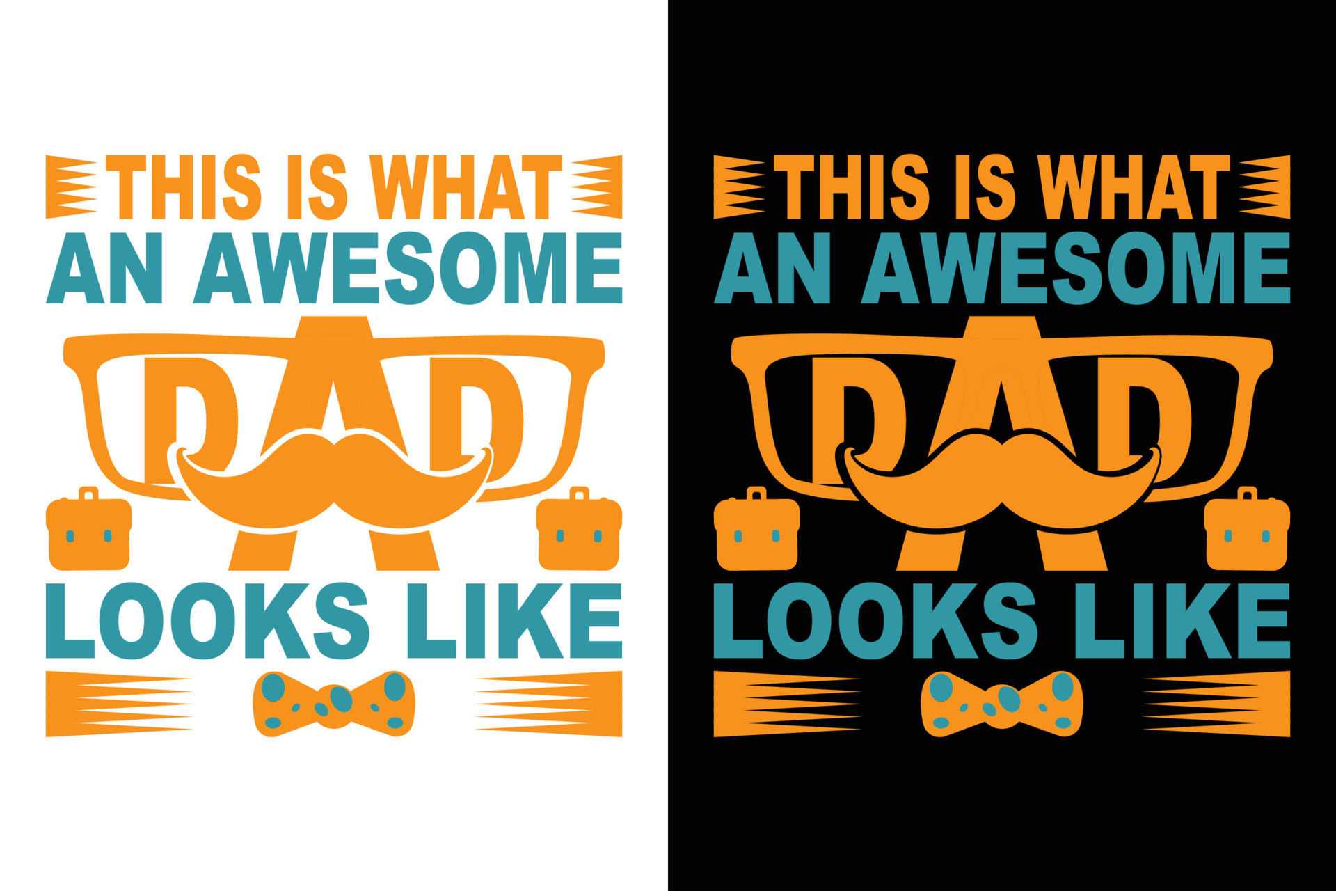 THIS IS WHAT AN AWESOME DAD LOOKS LIKE T-SHIRT 8165281 Vector Art at