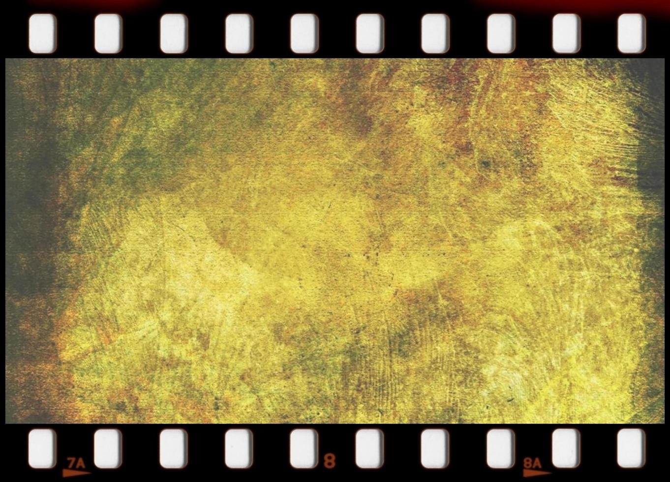 35mm old movie film film mockup frame background. photo