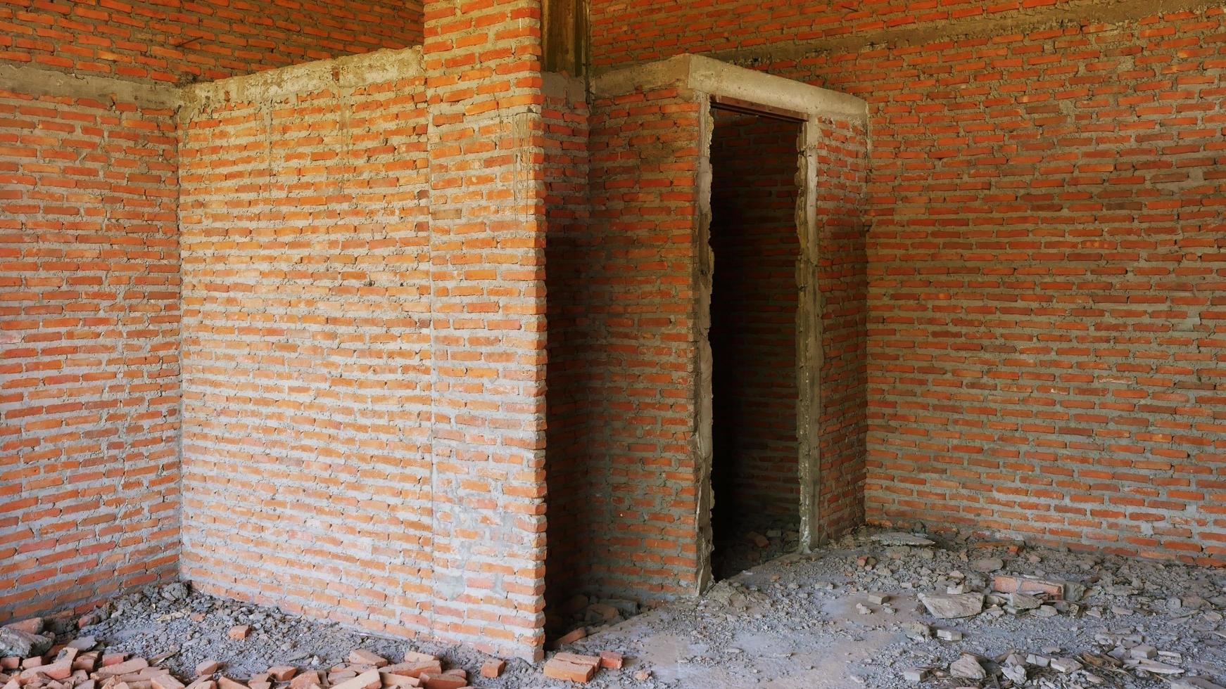 Abandoned old buildings Error and irresponsibility of engineer photo