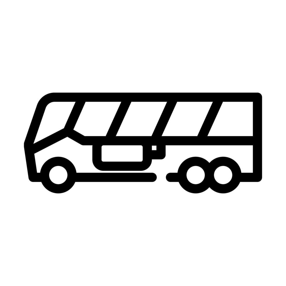 gas biogas bus line icon vector illustration