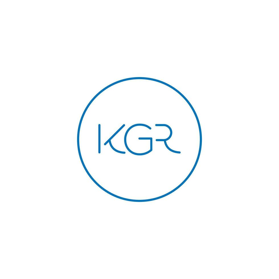 KGR logo design vector