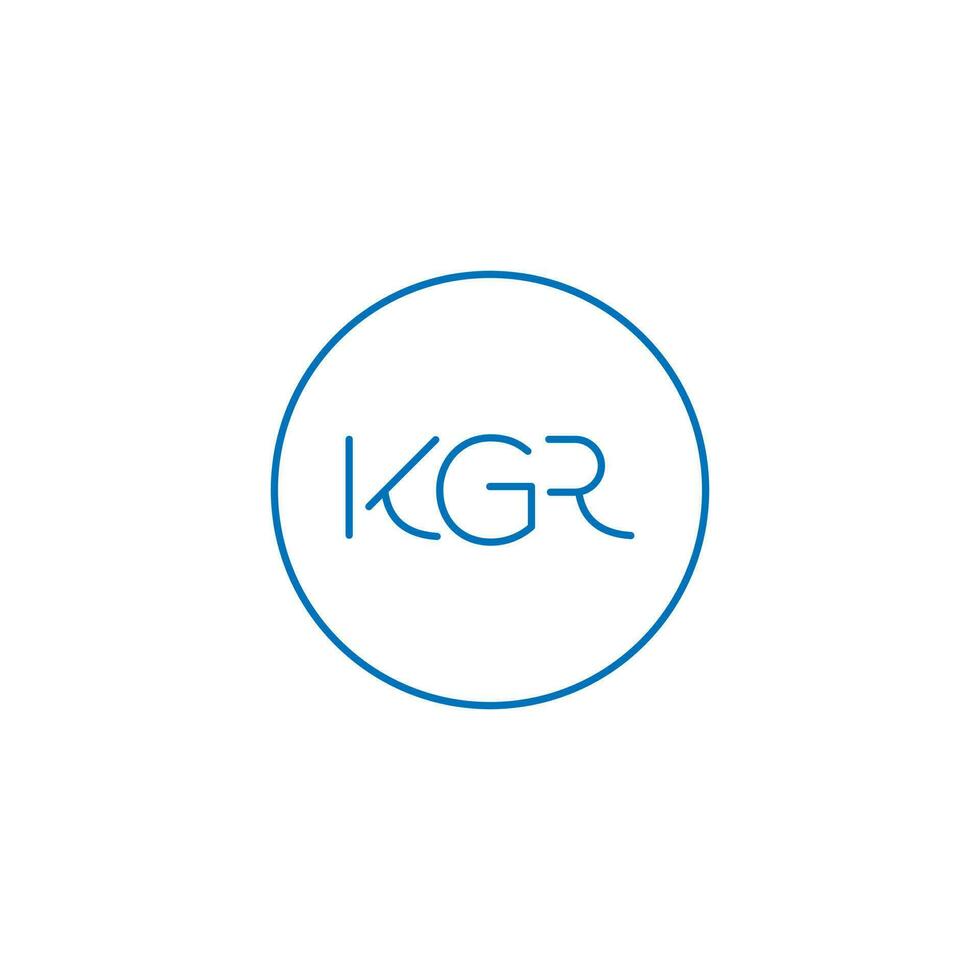 diseño de logotipo kgr vector