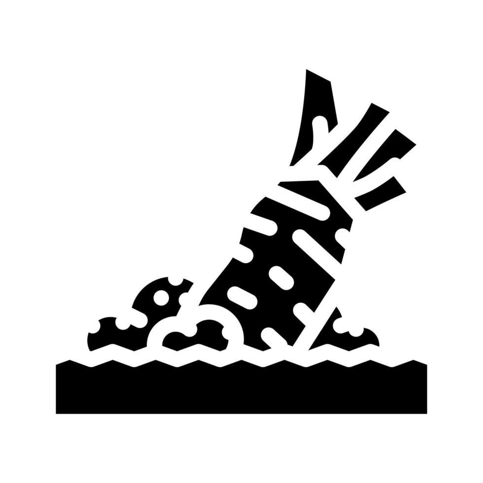 frotar wasabi glifo icono vector ilustración