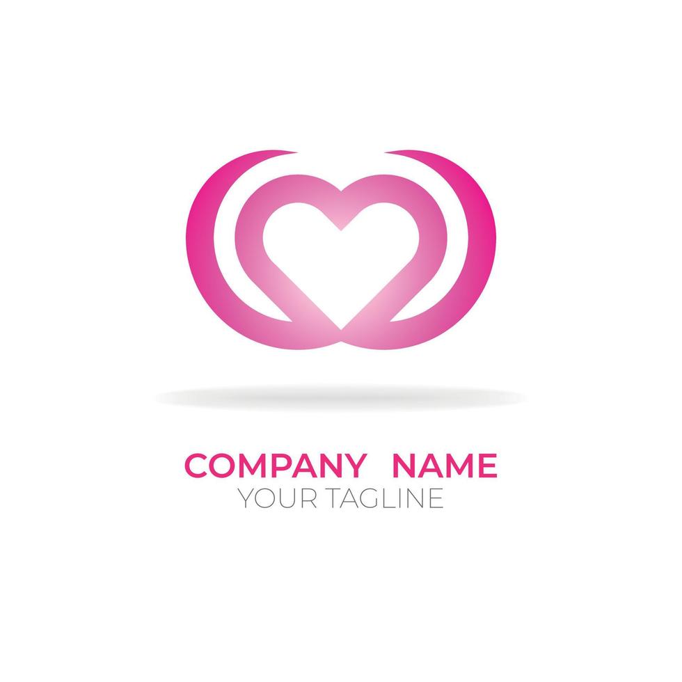 Love logo design template vector