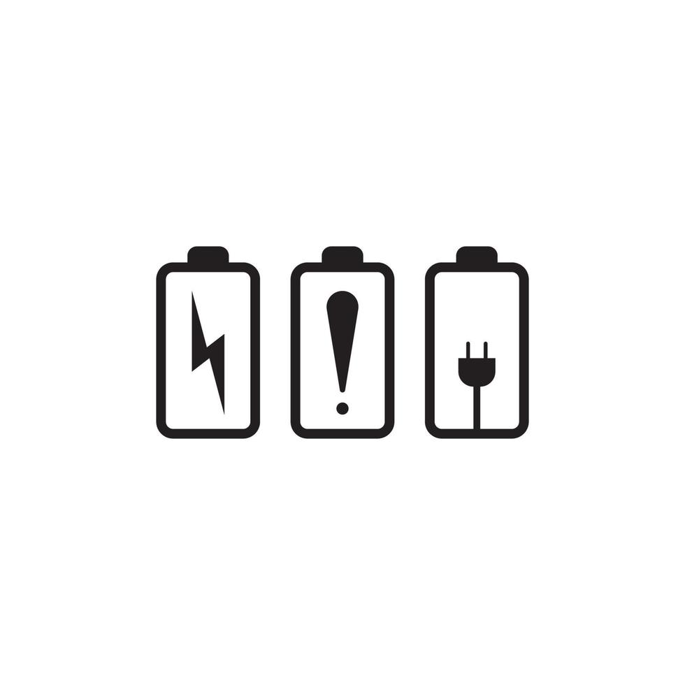 Battery icon design vector