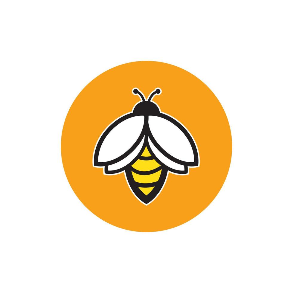 Bee logo vector