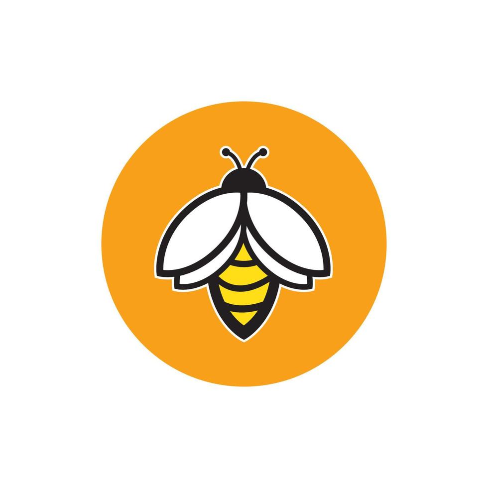 vector de logotipo de abeja