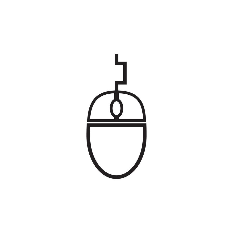 computer mouse logo  vector illustration design